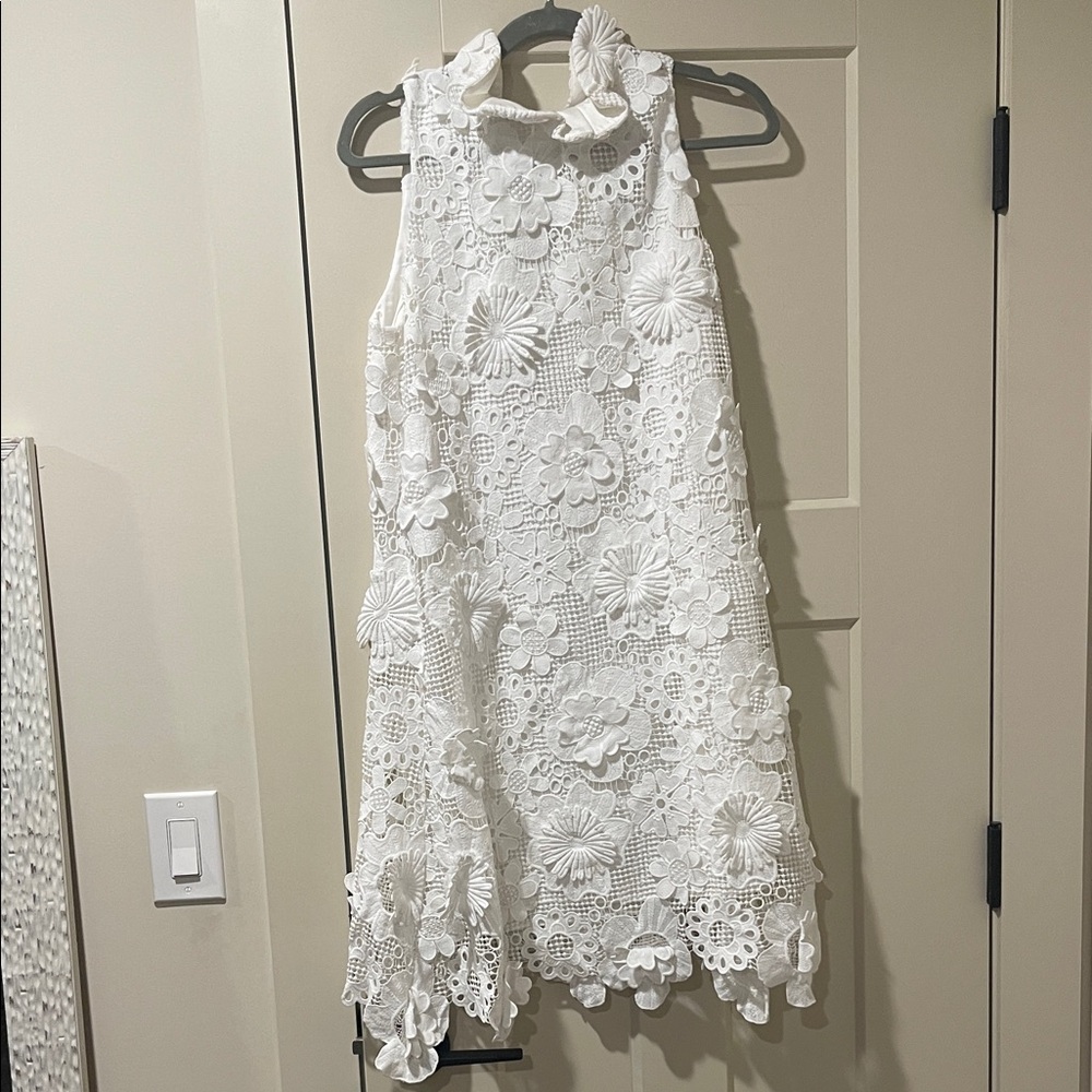 Tuckernuck White Floral Lace Mini Dress